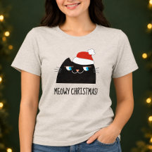 Poesig Kerstfeest Leuke Zwarte Kat
