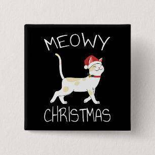 Poesig Kerstmis - Grappige Kerstmis 2022 Vierkante Button 5,1 Cm