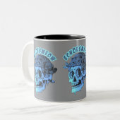poesmagisch tweekleurige koffiemok (Voorkant links)