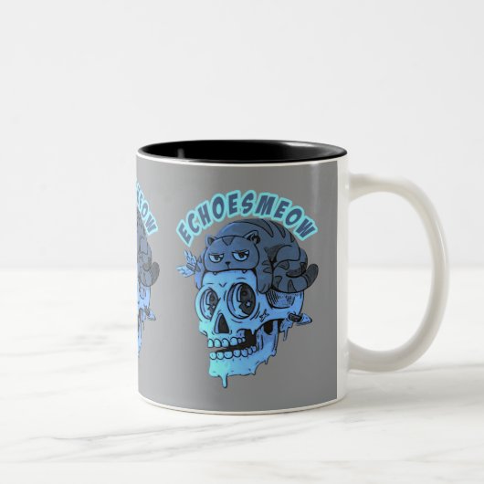 poesmagisch tweekleurige koffiemok (Rechts)