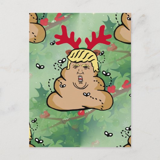 poesrendier donald trump briefkaart (Voorkant)