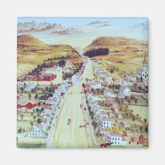 Poestenkill, New York, c.1855 Magneet (Voorkant)