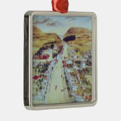 Poestenkill, New York, c.1855 Metalen Ornament (Rechts)