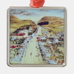 Poestenkill, New York, c.1855 Metalen Ornament