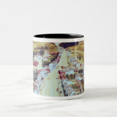 Poestenkill, New York, c.1855 Tweekleurige Koffiemok (Center)