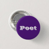 Poet Bade paars Ronde Button 3,2 Cm (Voorkant /achterkant)