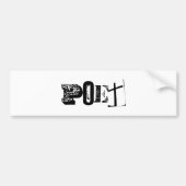 Poet Bumper Stick Bumpersticker (Voorkant)