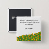 Poet Button (Voorkant /achterkant)