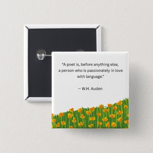 Poet Button (Voorkant /achterkant)