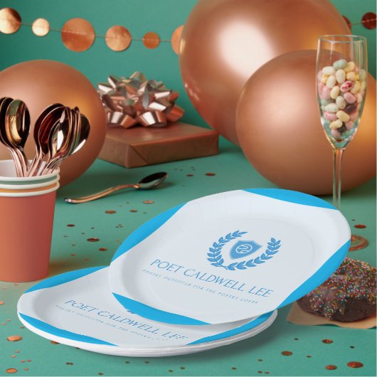 Poet Caldwell Lee Party Papieren Bordje (Multi)