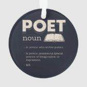 Poet Definition Funny Laureate Novelty Ceramic Orn Ornament (achterkant)
