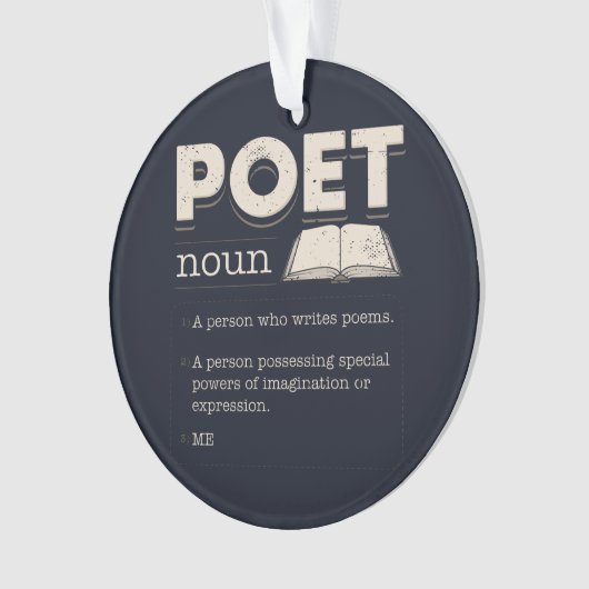 Poet Definition Funny Laureate Novelty Ceramic Orn Ornament (voorkant)
