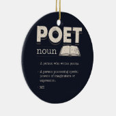 Poet Definition Funny Laureate Novelty Keramisch Ornament (Rechts)