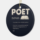 Poet Definition Funny Laureate Novelty Keramisch Ornament (Links)