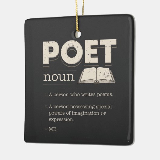Poet Definition Funny Laureate Novelty Keramisch Ornament (Links)