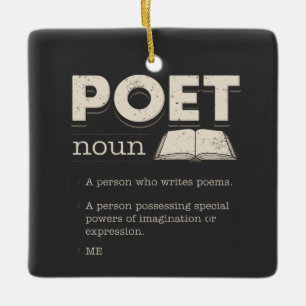 Poet Definition Funny Laureate Novelty Keramisch Ornament