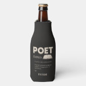 Poet Definition Gag Grappige Poëzie Schrijver Gag Flesjeskoeler (Fles Voorkant)