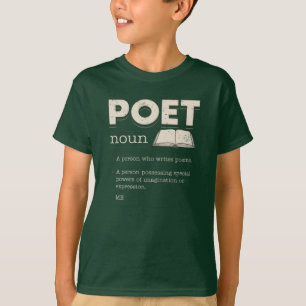 Poet Definition Grappige Laureate Novelty Gag T-shirt