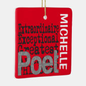 Poet Extraordinaire CUSTOM Keramisch Ornament (Rechts)