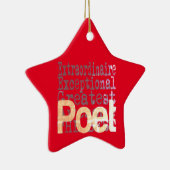 Poet Extraordinaire Keramisch Ornament (Rechts)