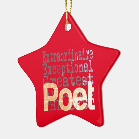 Poet Extraordinaire Keramisch Ornament (Links)
