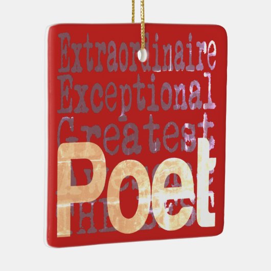 Poet Extraordinaire Keramisch Ornament (Rechts)