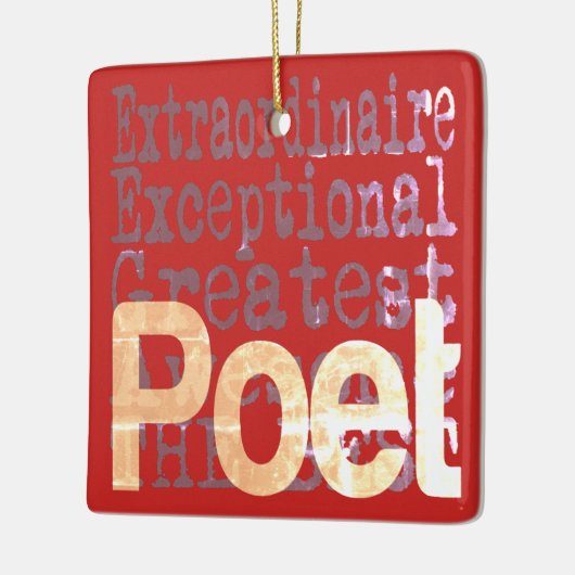 Poet Extraordinaire Keramisch Ornament (Links)