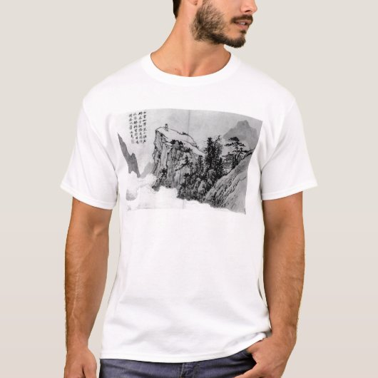 "Poet on a Mountaintop" - Shen Zhou T-shirt (Voorkant)