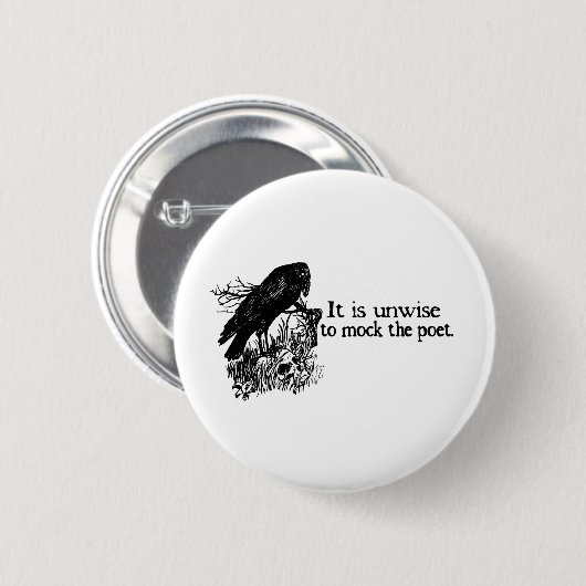 Poet Ronde Button 5,7 Cm (Voorkant /achterkant)