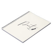 Poet Script Notebook – Minimalist Writing Journal Notitieboek (Linkerzijde)