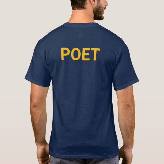 Poet t-shirt (Achterkant)