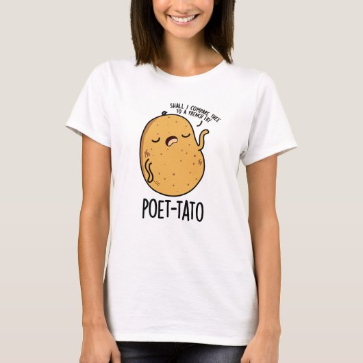 Poet-tato Funny Potato Pun T-shirt (Voorkant)