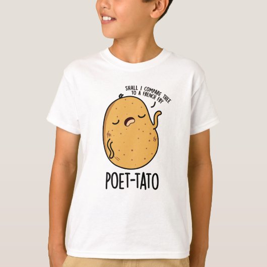 Poet-tato Funny Potato Pun T-shirt (Voorkant)