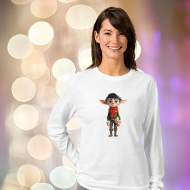 Poet Teen Christmas Elf Vrouwen T-shirt