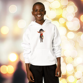 Poet Teen Kerstmis Elf Boy's Hoodie