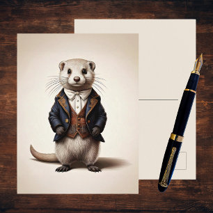 Poetcore Literaire Wezel Donkere Academie Briefkaart