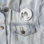Poetgirl pin. ronde button 5,7 cm (In situ)