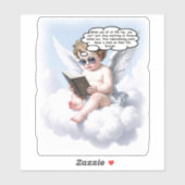 Poetic Cherub Wisdom Sticker (Vel)
