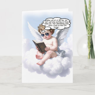 Poetic Cherub Wisdom Wenskaart Bedankkaart