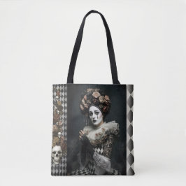 Poetic Gothic Motifs Tote Bag
