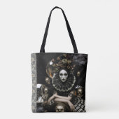 Poetic Gothic Motifs Tote Bag (Achterkant)