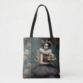 Poetic Gothic Motifs Tote Bag