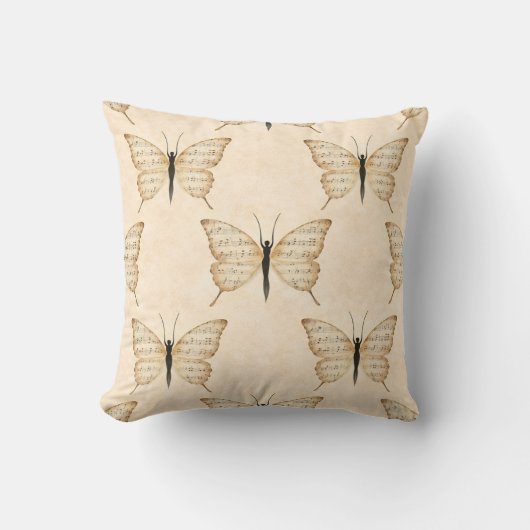 Poetic Human Butterfly Square Cushion Kussen (Voorkant)