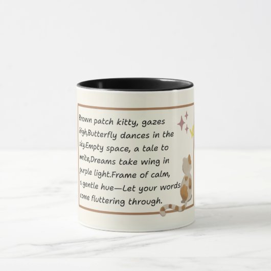 Poetic Pause Kitty Mug Mok (Midden)
