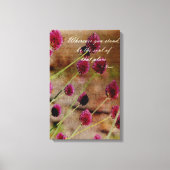 Poetic Pink Floral Canvas Afdruk (Voorkant)