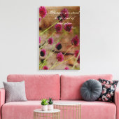 Poetic Pink Floral Canvas Afdruk (Insitu (Woonkamer))