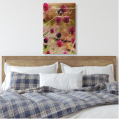 Poetic Pink Floral Canvas Afdruk (Insitu (Slaapkamer))