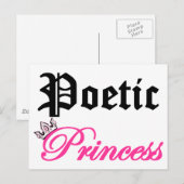 Poetic Princess Briefkaart (Voorkant / Achterkant)