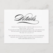 Poetic Script Editable Color Enclosure Kaart (Voorkant)