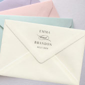 Poetic Script Wedding Self-Inking Stamp Zelfinktende Stempel